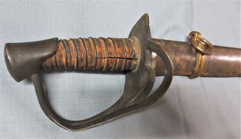 Description Unmarked British pattern M1853 sword produced for Confederacy. . Confederate cavalry sword
